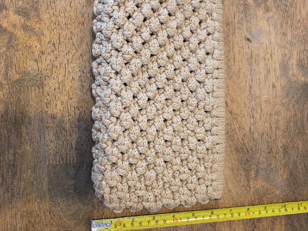 Cream Crochet Clutch Bag - Picture 8 of 8